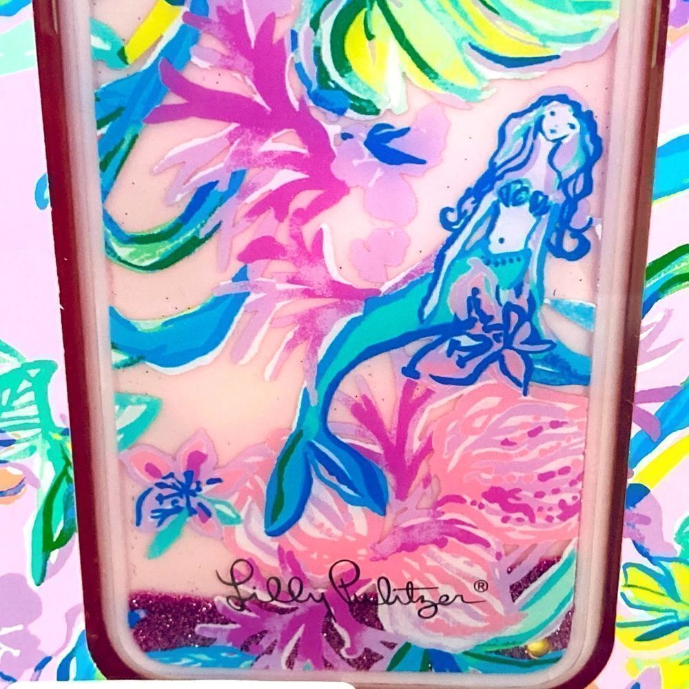 Lilly Pulitzer Mermaid in the Shade Apple iPhone Case Cover X/XS